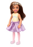 Barbie Chelsea Cutie Reveal Small Doll & Accessories, Brunette in Lion Costume, 6 Surprises, Color Change