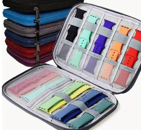 cartuchera organizadora de correas de reloj iwatch - Gris