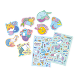 OOLY Mer-made to Party - Stickers aromáticas (2 hojas de stickers + 8 stickers gigantes)