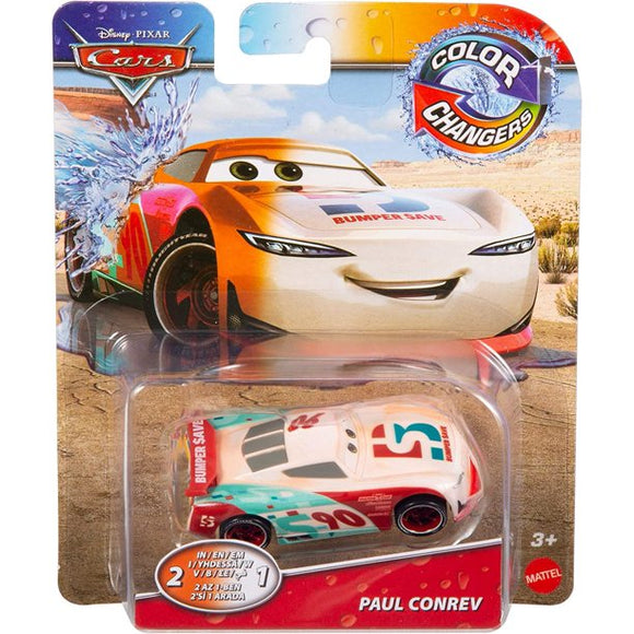 Mattel Disney Pixar Cars Color Changers Paul Conrev