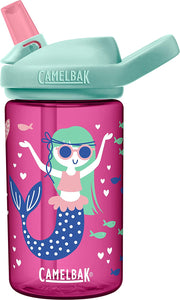 CamelBak Eddy+ 14oz Kids' Tritan Renew Water Bottle - Modern Mermaid Clear/Pink