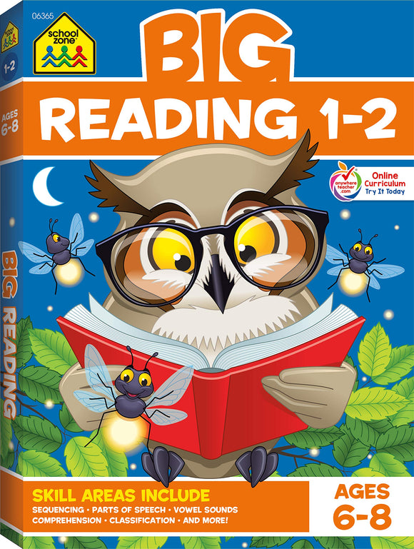 School Zone Big Reading Workbook 1er y 2do Grado