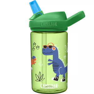 CamelBak Eddy+ 14oz Kids' Tritan Renew Water Bottle - Green Doodle Dinos