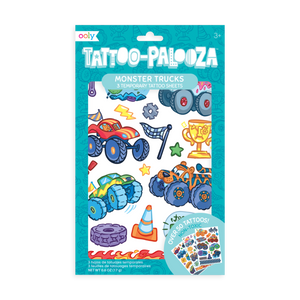 OOLY Tattoo Palooza - Tatuaje temporal para niños Monster Truck