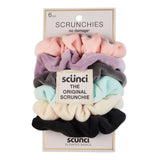 Scunci Velvet Scrunchies - 6 unidades